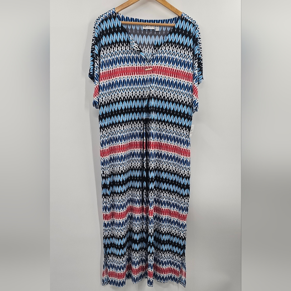 Rafaella Dress Blue White NWT 1X - Picture 12 of 12